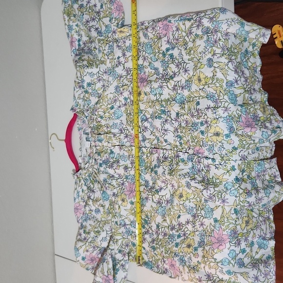 Linen Charter Club Luxury Womens Size L Blouse Longsleeve Floral Balloon Linen - Picture 8 of 13